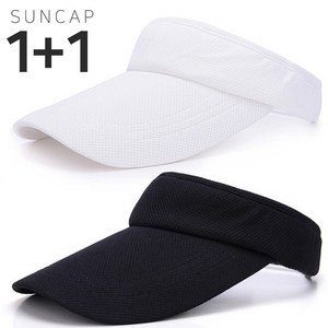 1+1 주니톡 자외선차단 썬캡모자 가벼운 스포츠 썬캡 2pcs