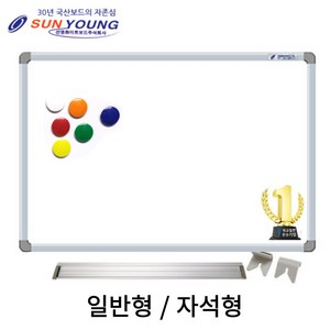 국산 자석 화이트보드 50cm x 70cm 500x700 벽걸이 자석형 자석부착 화이트 보드판 칠판, 1개