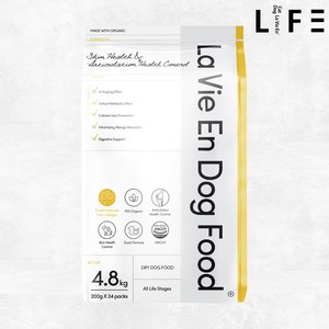 라비앙독 강아지 사료 가수분해 기능성 레시피 저분자피쉬콜라겐, 4.8kg, 1개, 오리