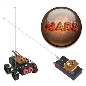무선 RC 리모컨 화성 탐사로봇 자동차-IUB