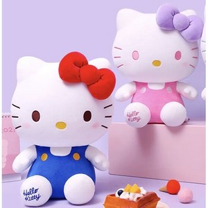 hellokitty 귀여운 헬로키티 봉제인형 애착인형 키티 인형 약 20cm, 1개, 파란색