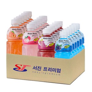 모구모구 4종혼합(복숭아+리치+포도+블랙커런트) 320mlx24개, 상세페이지 참조, 1세트