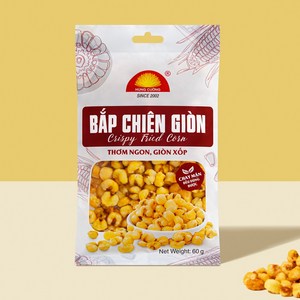 [정식수입 국내발송] 베트남 다낭 나트랑 튀긴 옥수수과자 Bap chien gion 60g 1봉, 1개