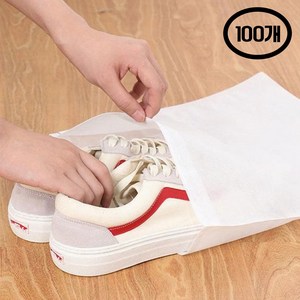 비하인드 여행용 부직포 신발 주머니 파우치 100개 묶음