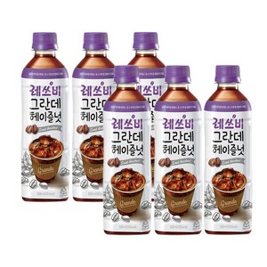 레쓰비 그란데 헤이즐넛 커피음료, 500ml, 6개