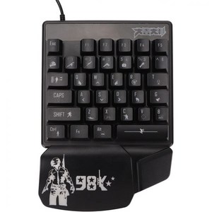 게이밍 키보드 Heayzoki One Handed Gaming Keyboard 35개의 키 싱글 LED 빛나는 작은 인체공학적 디자인 미니 F5 e스포츠 게임용