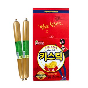 롯데 키스틱 체다치즈 소시지 60g 10개입 키스틱, 600g, 1개