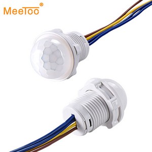 LED 민감한 PIR 모션 센서 감지기 옷장 스마트 스위치 110V 220V 적외선 모션 센서 감지 PIR 스위치 야간 램프, 1개