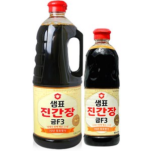 샘표 진간장 금F-3 1.7L +860ml 조림 볶음 간장, 2.56L, 1세트