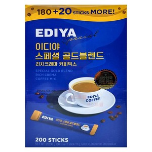 이디야 스페셜 골드블렌드 커피믹스, 11g, 200개입, 1개