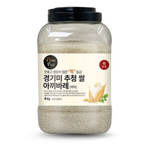 Pime Field 2024년산 햅쌀 경기 추청 아끼바레 백미, 4kg, 1개