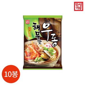 한성기업 해물맛 우동 (1인분) 212g, 10개