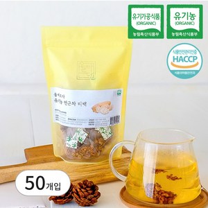 올바르다 유기농 연근차 50티백, 1개, 50개입, 1g