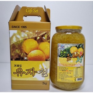 중용농장 거제 햇유자청 유자차 2Kg (2024년 생산), 2개, 1개입