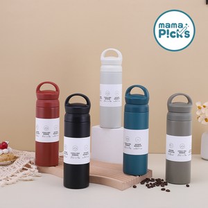 마마픽스 심플 스텐 텀블러 보온 보냉병, 500ml, D텀블러-레드, 1개