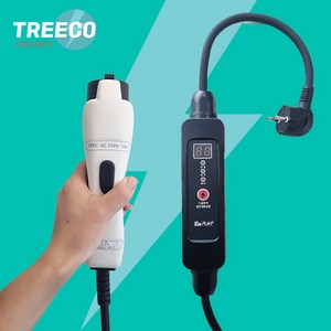 국산 전기차 충전기 가정용 완속 충전케이블 휴대용 이동형 220V 봉고 5핀 충전기, 10미터+전용가방포함