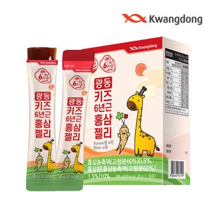 광동 6년근 키즈 홍삼젤리 어린이 청소년 유아 홍삼스틱 농축액, 600g, 1개