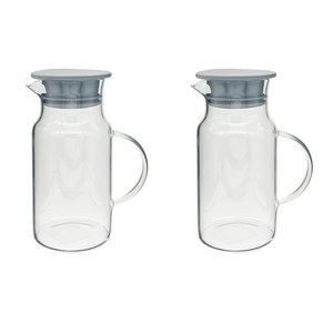 실리콘 내열유리 물병 700ml X 2개, 단품