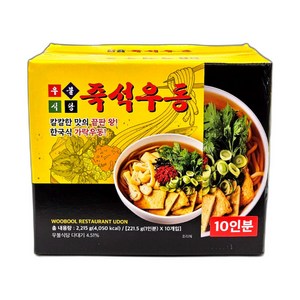 우불식당 즉석우동, 221.5g, 10개