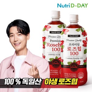 뉴트리디데이 프리미엄 로즈힙 과채주스, 1L, 2개