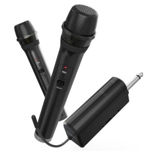 UHF 송수신 듀얼 무선마이크 세트 대용량 배터리 자동연결, 본상품선택