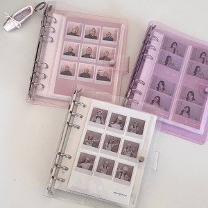 바인더룸 6공바인더 네컷사진 포토앨범 대용량 수납 한칸형, 퍼플
