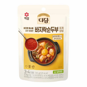 다담 순두부찌개 양념, 130g, 3개