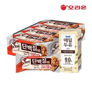 오리온 단백질세트 단백질바50g 매일두유190ml, 1개, 790g