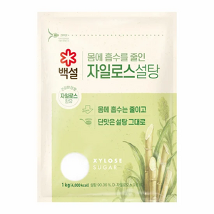 CJ 백설 하얀 자일로스설탕, 1kg, 3개