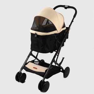 반려견 소형 강아지 패리스독 코모도 유모차 (베이지), 베이지, 1개