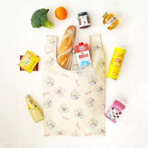 아이주 장바구니 접이식 휴대용 에코백 가방 여행용 시장바구니 디토백, 1개, 러블리양