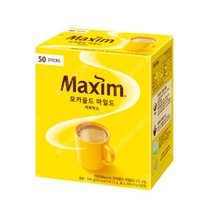 동서 맥심 모카골드마일드 커피믹스 50T 1개, 50개입, 12g