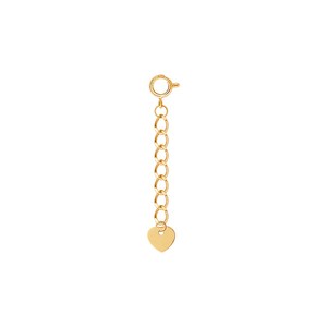 [골드팡] 14k/18k 플랫하트프리 연장체인(당일발송) 여성용 레이어드 연장줄 보조체인 목걸이 팔찌 발찌연장 심플 하트참 데일리