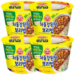 오뚜기 컵밥 차돌 강된장 보리밥, 310g, 4개