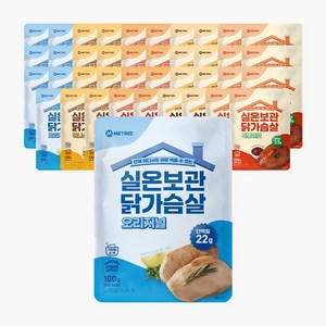 미트리 실온보관 닭가슴살 5종 혼합, 100g, 40개, 1구성