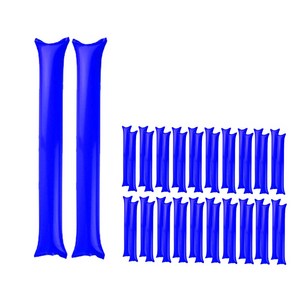 [메잌미] 응원용 막대풍선 응원풍선 스틱벌룬 (20쌍), 40개, 블루