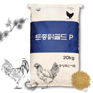 토종닭 골드 산란 펠렛 닭사료 닭모이, 1개, 20kg