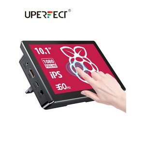 UPERFECT Raspbey Pi 4 터치스크린 Rasbey 3 휴대용 모니터 RasPi 2 Zeo 디스플레이 60Hz 1920x1200 7 인치10 인치, 없음, 1)10.1inch 1900 x1200  영국 플러그