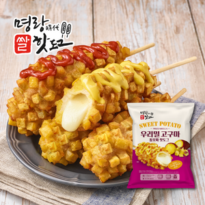 명랑시대 우리밀 고구마 통모짜 핫도그, 120g, 8개