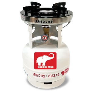 화력조절 해바라기버너 코돌이탱크 LPG 3kg 고화력 버너세트(스티커무료증정), 1번_3kg+1004버너, 1세트, 1번_3kg+1004버너