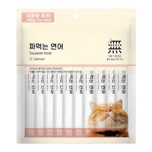 무마진 짜먹는 고양이 간식 40p, 연어, 480g, 1개