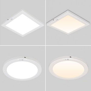 LED 20W 슬림 엣지 센서등 원형센서등 사각센서등 220mm 250mm 주광색 주백색 센서등, 1개, 10인치 원형센서등(주광색 6.500K)