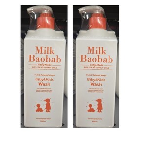 밀크바오밥 베이비 앤 키즈 바디 워시, 500ml, 2개