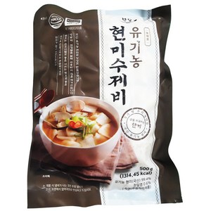 큰바위식품 큰바위 유기농 현미 수제비 500g 이강산닷컴, 1개