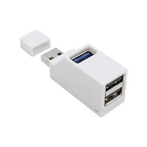 IH425 Coms 3포트 USB 허브 USB3.0 1P 화이트, 1개