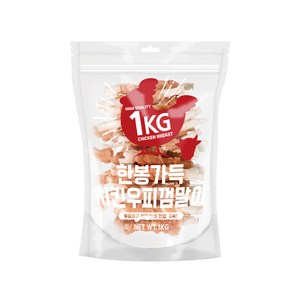 제로랩스 강아지 한봉가득 치킨우피껌말이 1kg, 1개