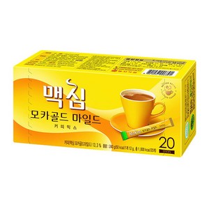 맥심 모카골드 마일드 커피믹스, 12g, 20개입, 6개