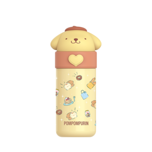 크로스 보더 Sanrio 정품 산리오 350ml 보온보냉 어린이 텀블러 (당일출고 국내배송), 푸린, 1개