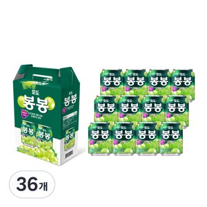 해태htb 포도 봉봉, 238ml, 36개