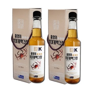 홍영의 붉은대게 백간장, 500ml, 2개